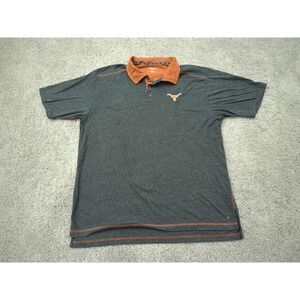 Texas Longhorns Polo Shirt Mens XL NCAA Chiliwear Resort Sport Gray‎